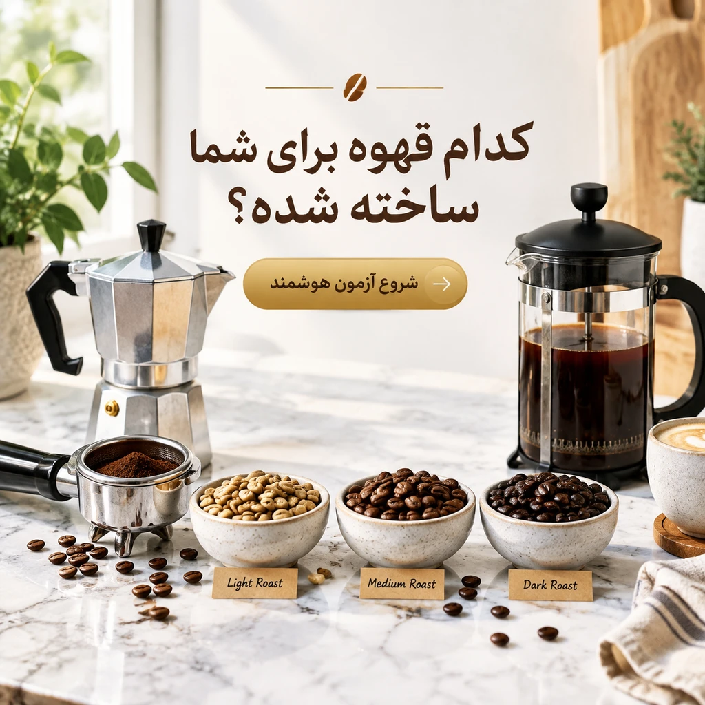 تست هوشمند انتخاب قهوه 