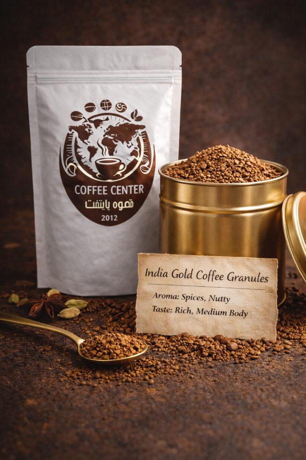 قهوه فوری گلد هند پایتخت |طعمی متعادل رایحه ای دلنشین
