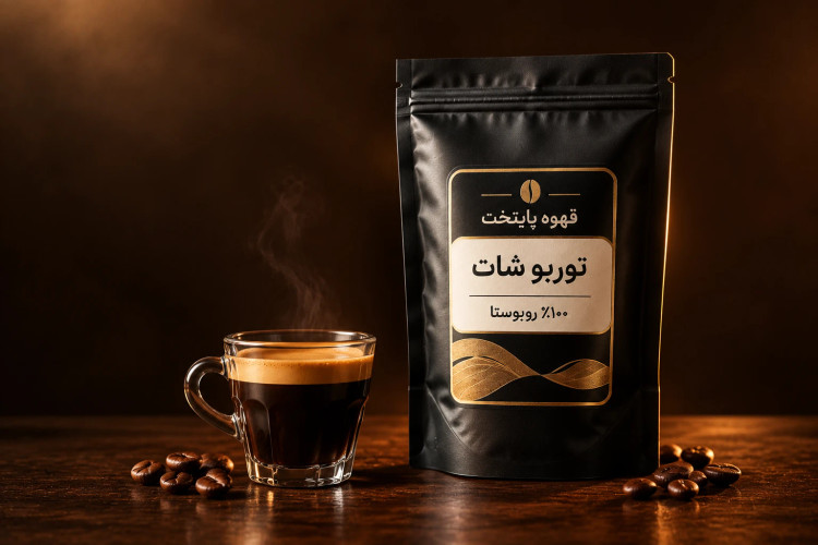 خرید قهوه توربو شات پایتخت | ۱۰۰٪ روبوستا |انرژی بی نهایت با کرمای مخملی